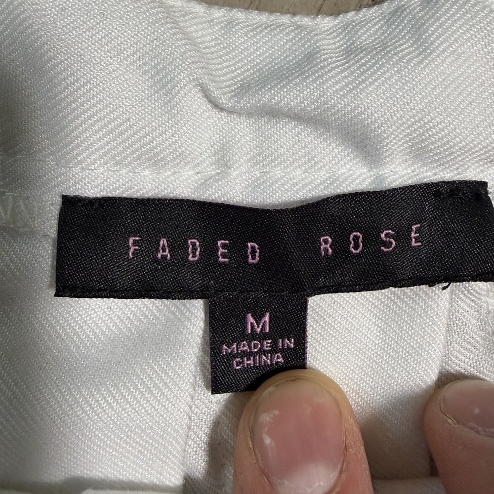 Faded Rose Skirt Women's Medium White Pleated Mid Rise Short Tennis‎ NWT - Picture 3 of 7
